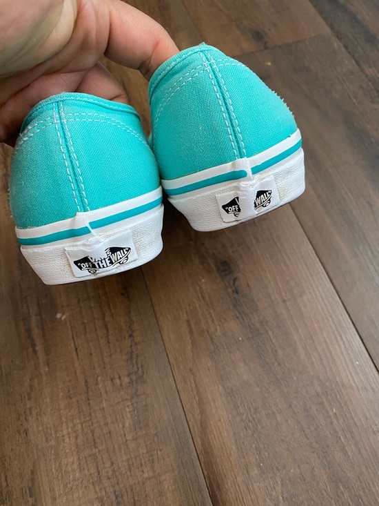 Vans Turquoise Canvas Low-Top Sneakers - Picture 2 of 9